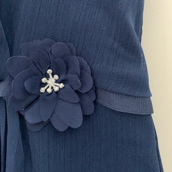 Carter’s, 12-18M, Darling Little Navy Dress, Silky Flowing Delicate Fabric - Picture 5 of 12